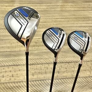 Adams Idea 2014 Driver 3 & 5 Woods Set 50g Senior Graphite Shafts RH Very Good